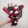 山野萬里永生花花束/中款/艷麗紅_2