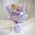 告白氣球永生花花束/神秘紫