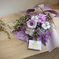 山野萬里永生花花束/中款/神秘紫_4