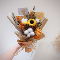 山野萬里永生花花束/中款/香檳橘_2