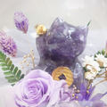 招財貓LED玻璃罩/紫水晶_4