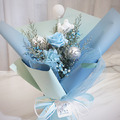 告白氣球永生花花束/天空藍_2