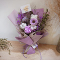山野萬里永生花花束/中款/神秘紫
