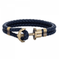 Paul Hewitt | PHREPS 古銅扣皮革手環/深藍 PH-PH-L-M-N-(XS-3XL)