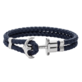 Paul Hewitt | PHREPS 銀扣皮革手環/深藍 PH-PH-L-S-N-(XS-3XL)