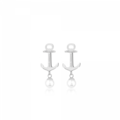 Paul Hewitt | Earrings 不鏽鋼船錨白珍珠耳環(PH-ER-ND-S-P)