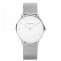Paul Hewitt | Sailor Line 銀框白面不鏽鋼米蘭帶腕錶 (PH-SA-S-SM-W-4S /4M)