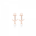 Paul Hewitt | Earrings 玫瑰金船錨白珍珠耳環(PH-ER-ND-R-P)