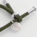 Paul Hewitt | VITAMIN SEA 銀釦彩貝繩結手環/橄欖綠 PH003712_1