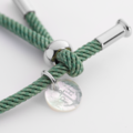 Paul Hewitt | VITAMIN SEA 銀釦彩貝繩結手環/仙人掌綠 PH003238_2