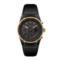 ZINVO | 賽車儀表設計款 黑色 玫金框 皮革錶帶 44mm (CHRONO NEMESISl)