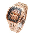 布加迪 | 偉大傳奇系列 龍年玫金框款 鏤空酒桶造型 不鏽鋼錶帶 自動上鍊機械腕錶 48mm (BG5606-A4)_1
