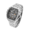 布加迪 | 偉大傳奇系列 龍年晶鑽銀框款 鏤空酒桶造型 不鏽鋼錶帶 自動上鍊機械腕錶 48mm (BG5605-A3)_2