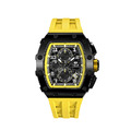 機械公爵 | 元素系列 日曆版 黑框 黃色矽膠錶帶 石英錶 (TB8204Q-07)