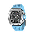 機械公爵 | 元素系列 日曆版 銀框 天藍色矽膠錶帶 石英錶 (TB8204Q-16/TB8204Q-36)_1