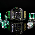 機械公爵 | 元素系列 日曆版 黑框 軍綠色矽膠錶帶 石英錶 (TB8204Q-08/TB8204Q-38)_6