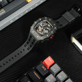 機械公爵 | 元素系列 自動上鍊 黑色碳纖維框 黑色氟橡膠錶帶 機械錶 (TB8208CF-08)_6
