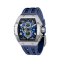 機械公爵 | 元素系列 銀框 藍色矽膠錶帶 石英錶 (TB8211Q-03)_1