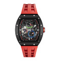 機械公爵 | 元素系列 自動上鍊 黑色陶瓷框 紅色氟橡膠錶帶 機械錶 (TB8212C-03)