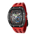 機械公爵 | 元素系列 自動上鍊 黑色陶瓷框 紅色氟橡膠錶帶 機械錶 (TB8212C-03)_2