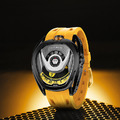 機械公爵 | Reactor系列 配件可自由拆換 自動上鍊 黑框 黃色氟橡膠錶帶 機械錶 (TB8213A-05)_10