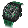 機械公爵 | 元素系列 日曆版 黑框 綠色矽膠錶帶 石英錶 (TB8204QA-06)_4