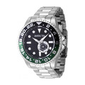INVICTA ｜Pro Diver 黑面 綠黑框 銀色不鏽鋼錶帶 小秒盤 自動上鍊機械錶(47296)