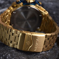 INVICTA ｜Reserve Venom 三眼計時 藍面 金色不鏽鋼錶帶 51mm大錶鏡 石英錶(27791)_3