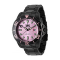 INVICTA ｜Pro Diver Miami Edition 粉紅色面 黑框 黑色不鏽鋼錶帶 夜光刻度 自動上鍊機械錶(47187)