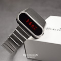 Benlydesign ｜ Stargazer觀星者系列 銀色款 紅字 多功能 電子錶(S1000S-R-D)_3
