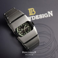Benlydesign ｜ Lumin系列 銀色款 綠色刻度 石英款 不鏽鋼錶帶(L700S-M-G)_1