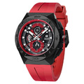 機械公爵 | 元素系列 黑框 紅色矽膠錶帶 石英錶 (TB8801Q-02)_1