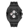 機械公爵 | 元素系列 黑框 黑色矽膠錶帶 石英錶 (TB8211QII-07)