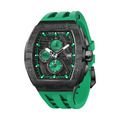 機械公爵 | 元素系列 黑框 綠色矽膠錶帶 石英錶 (TB8211QII-11)_1