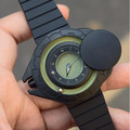 DANIEL GORMAN ｜黑+綠 磁吸指針 滑蓋宇宙太空船造型 矽膠錶帶 (DG0133KG)_3