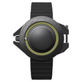 DANIEL GORMAN ｜黑+綠 磁吸指針 滑蓋宇宙太空船造型 矽膠錶帶 (DG0133KG)
