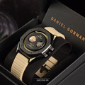 DANIEL GORMAN ｜萬有引力系列 星球造型 土星款 卡其色+黑框 卡其色矽膠錶帶 限量加贈黑色不鏽鋼錶帶 (DG0132KB)_4