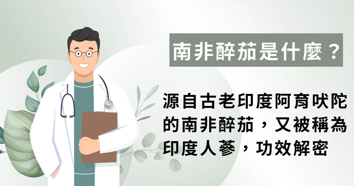 源自古老印度阿育吠陀的南非醉茄，又被稱為印度人蔘，功效解密