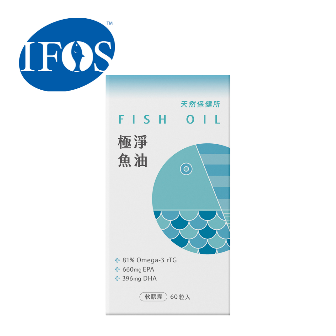 Omega-3 96.8% 極淨魚油 來自深海 新鮮無異味(60顆/盒)