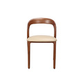 Bella 北美胡桃木餐椅-牛皮坐墊_4