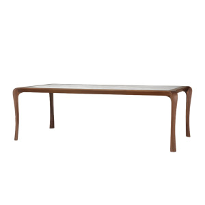 Capella 北美胡桃木大理石餐桌-210cm