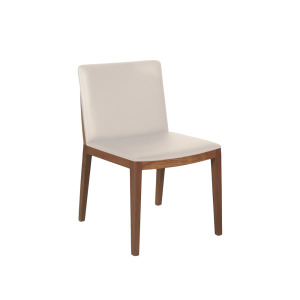 Mira 北美胡桃木牛皮餐椅