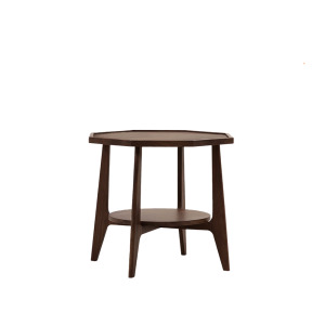 Lotus 北美胡桃木邊桌-70cm