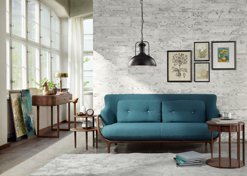 湖泊深青點綴空間，作為居家設計情緒定錨色