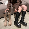 EdaChic韓國厚底彈力瘦瘦大頭長靴_1