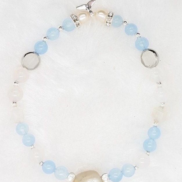 【破億品牌主理人指定配戴】浪湧晴空 (淺藍水晶)－2025新年萬里晴空高飛款