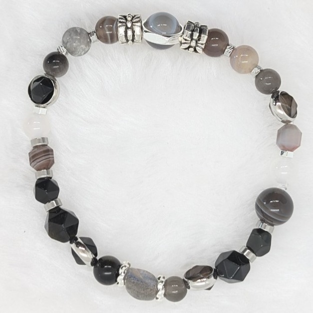 【破億品牌主理人指定配戴】靜夜守護 (黑曜石水晶)－新年大發穩定心神必選