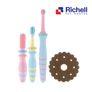日本Richell利其爾輔助型齒間刷套組 6M~8M