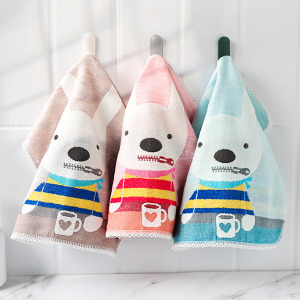 双星毛巾多嘴兔方巾30x30cm