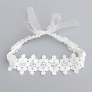 浪漫典雅蕾絲蝴蝶結髮帶